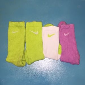 lime green nike socks
